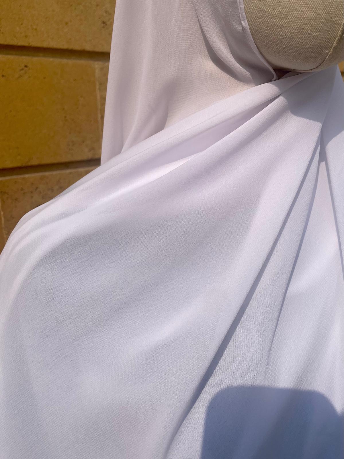 Maxi Hijab Mousseline Blanc