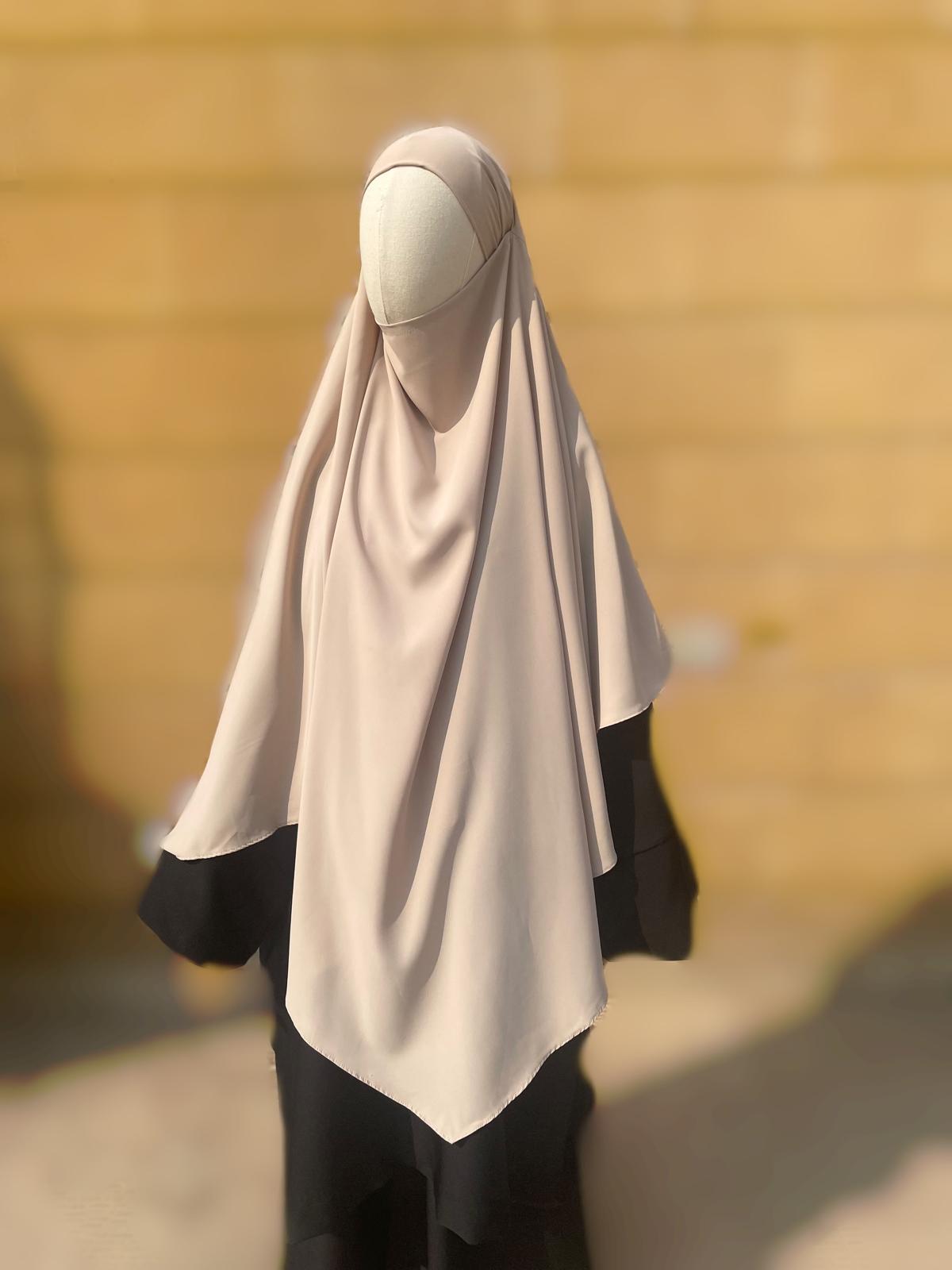 Khimar Soie de Medine Beige