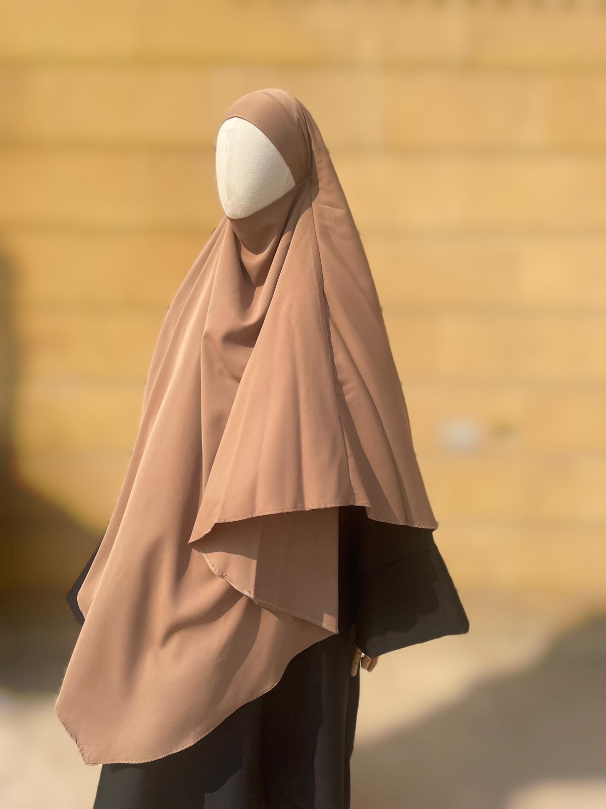 Khimar Soie de Medine Caramel